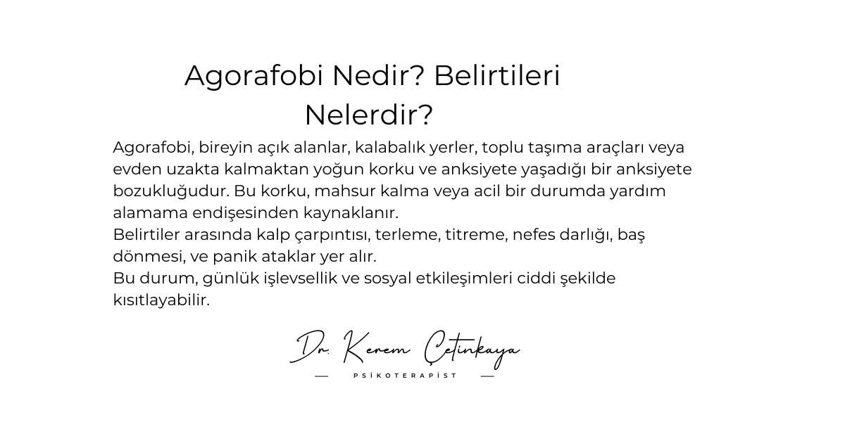 agorafobi nedir