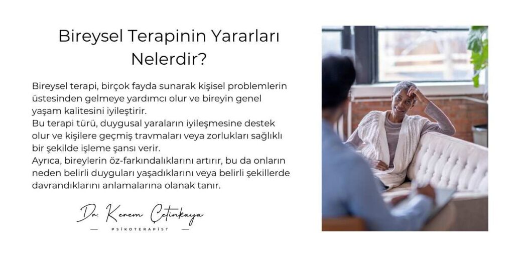 bireysel terapinin yararları nelerdir 