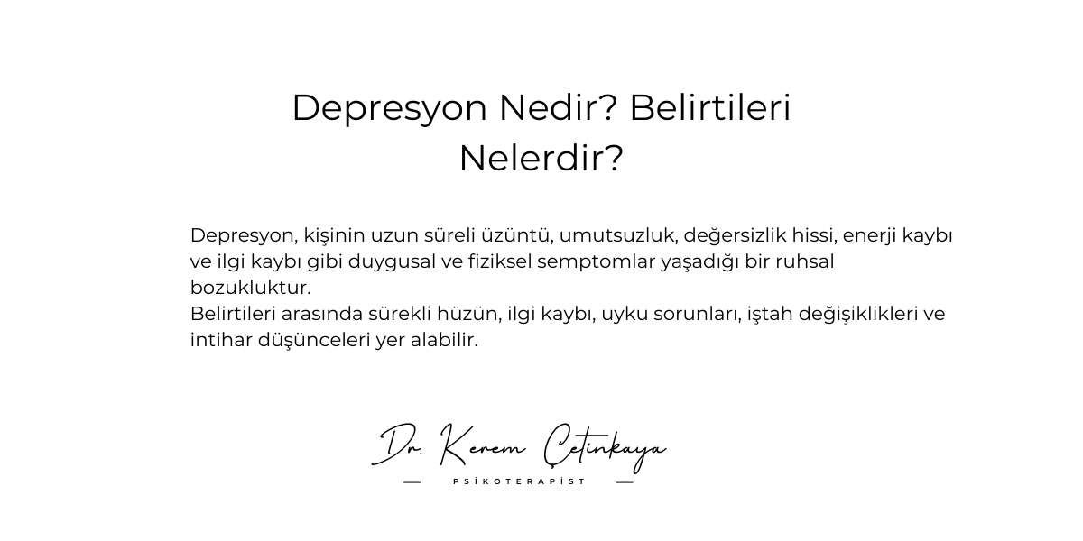 depresyon nedir