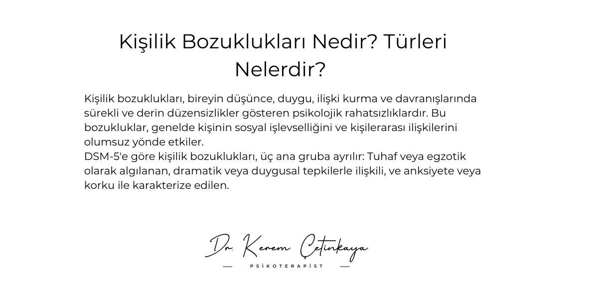 kişilik bozuklukları nedir