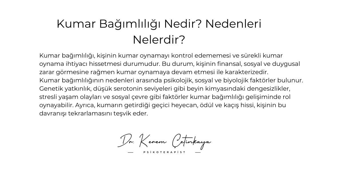 Kumar bağımlılığı nedir