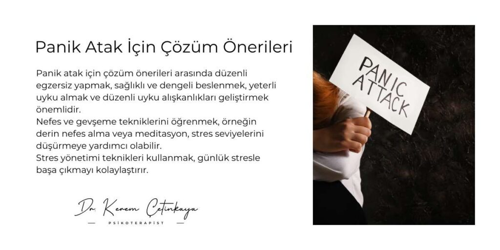 panik atak için çözüm önerileri 
