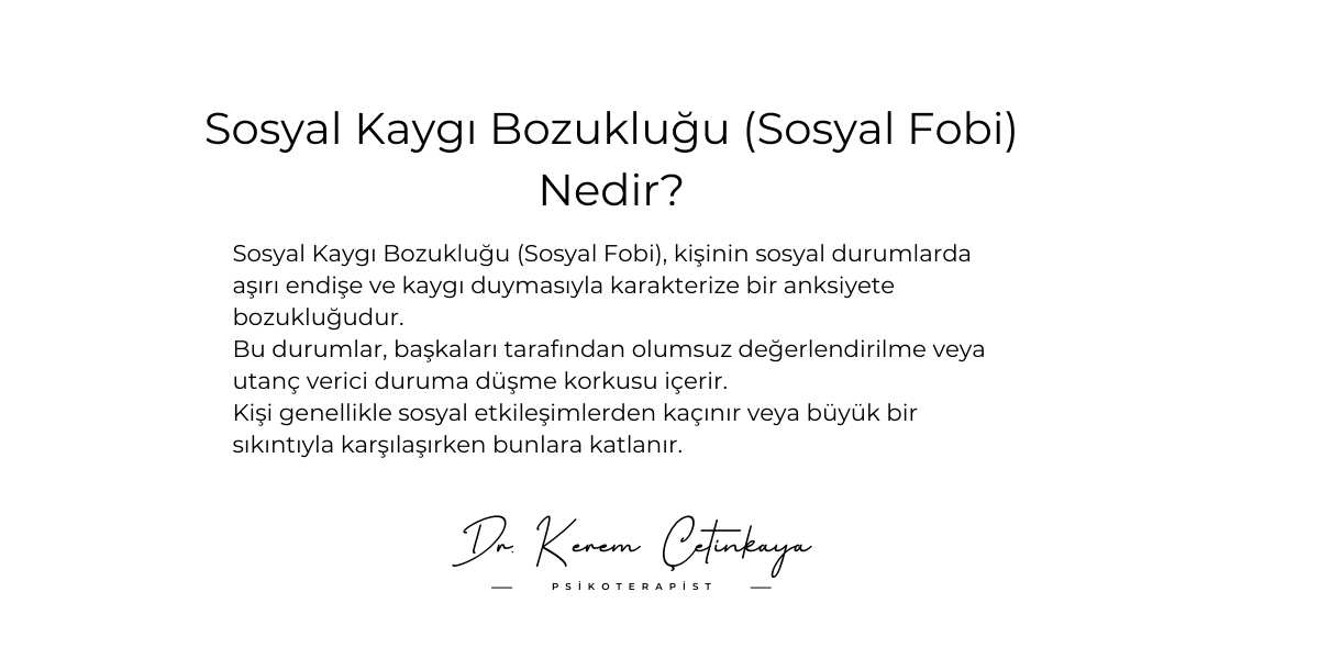 sosyal kaygı bozukluğu nedir
