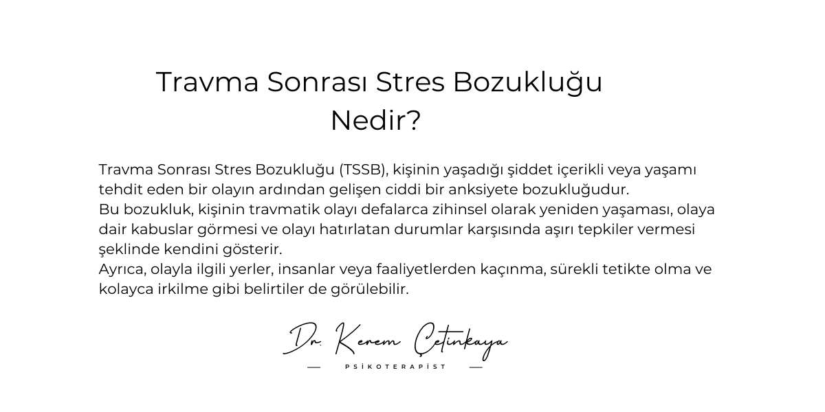 Travma Sonrası Stres Bozukluğu Nedir